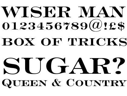 Engravers Roman Bold