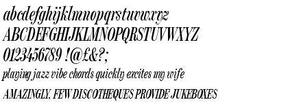 FB Moderno Compressed Regular Italic