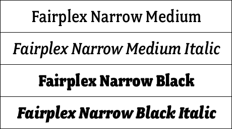 Fairplex Narrow Medium &amp; Black