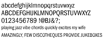 Franklin Gothic URW Cyrillic Book Condensed