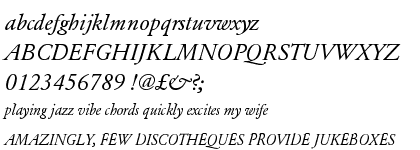 Garamond URW Regular Italic