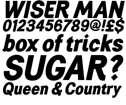 Generation Gothic Extra Bold Italic