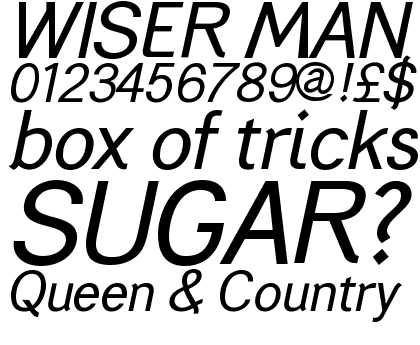 Generation Gothic Regular Italic