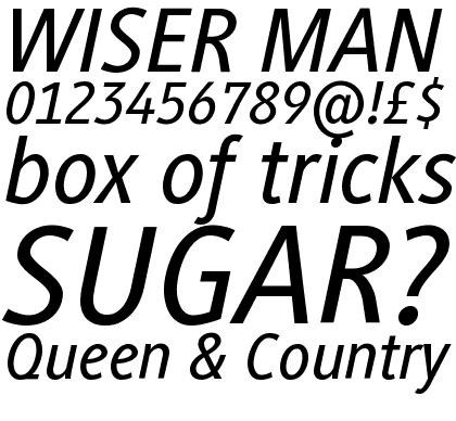 Generis&trade; Sans Com Medium Italic