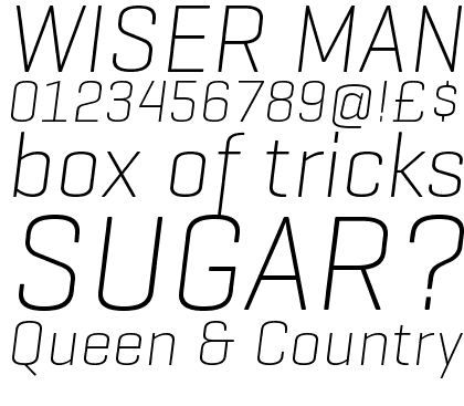 Geogrotesque UltraLight Italic