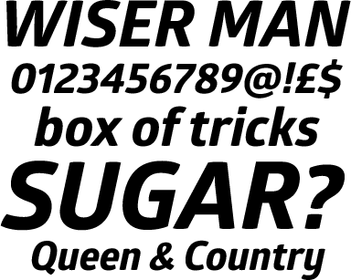 Glober Extra Bold Italic