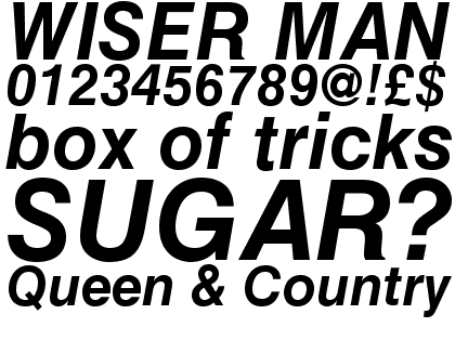 Helvetica&trade; Bold Oblique