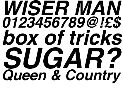 Helvetica&trade; Com Bold Oblique