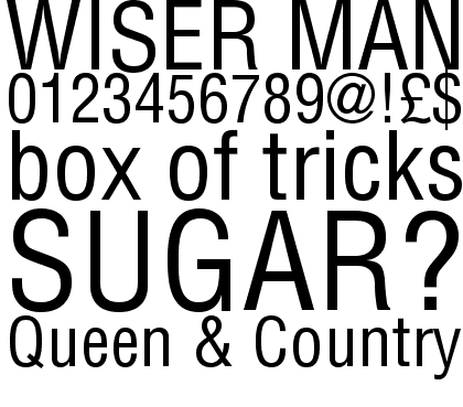 Helvetica&trade; Condensed