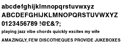 Helvetica&trade; Greek Monotonic Bold