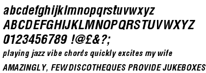 Helvetica&trade; Std Bold Condensed Oblique