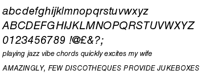 Helvetica&trade; Std Oblique