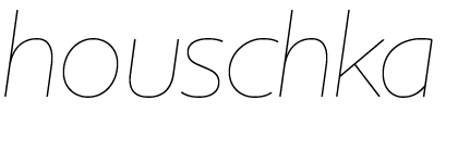 Houschka Alternate Thin Italic
