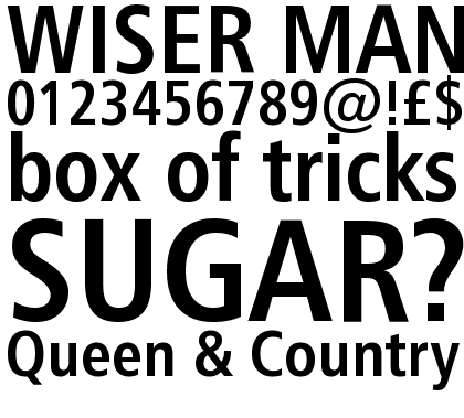 Humanist 777 Bold Condensed