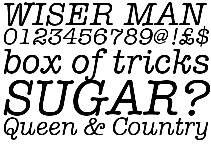 ITC American Typewriter Pro Medium Italic