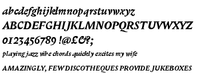 ITC Biblon&trade; Bold Italic