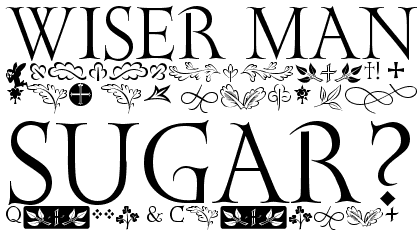 ITC Golden Cockerel&trade; Initials and Ornaments