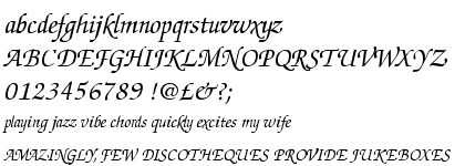 ITC Zapf Chancery&trade; Italic