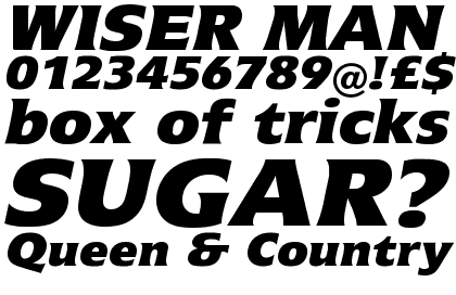 Icone&trade; Com 86 Extra Black Italic