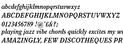 Italian Old Style&trade; Bold Italic