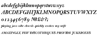 Janson Text&trade; 76 Bold Italic OsF