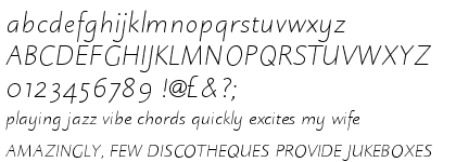 Julius Primary Light Italic