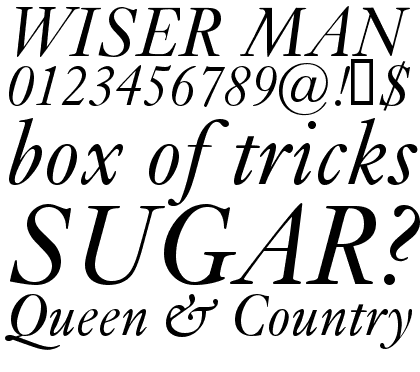 Kis Classico&trade; Italic