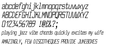 Larabiefont Compressed Italic