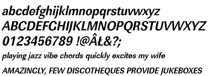 Linear URW CE Bold Extra Narrow Oblique