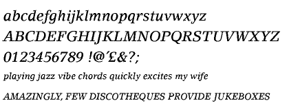 LinoLetter&trade; Medium Italic