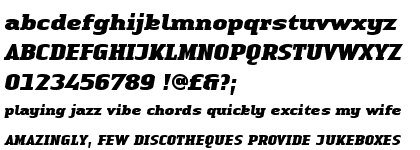 Linotype Authentic&trade; Serif Black Italic