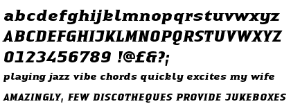 Linotype Authentic&trade; Small Serif Bold Italic