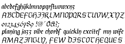 Linotype Buckingham Fraktur&trade; Regular DFR