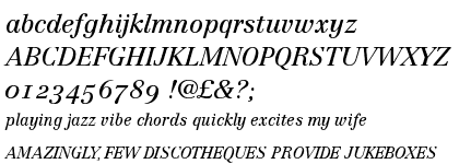Linotype Centennial&trade; 56 Italic OsF
