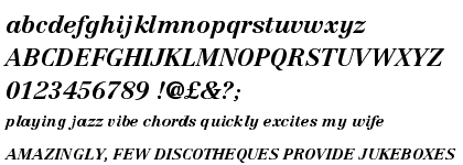 Linotype Centennial&trade; Std 76 Bold Italic