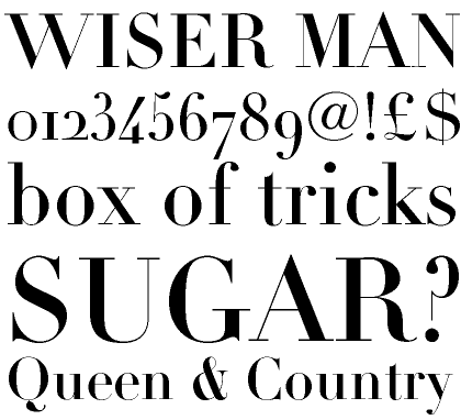 Linotype Didot&trade; Headline Roman OsF