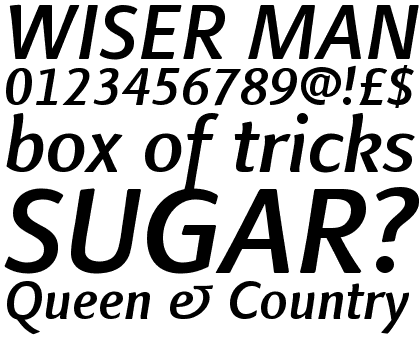 Linotype Finnegan&trade; Com Medium Italic