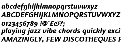 Linotype Finnegan&trade; Extra Bold Italic OsF