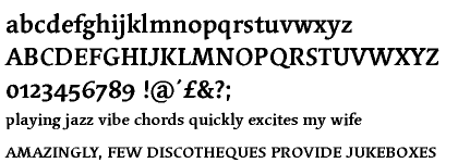 Linotype Syntax&trade; Serif Bold OsF