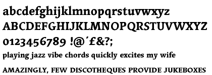 Linotype Syntax&trade; Serif Heavy OsF