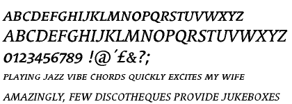 Linotype Syntax&trade; Serif Medium Italic SC