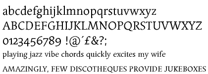 Linotype Syntax&trade; Serif Regular OsF