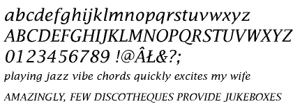 Lucida Fax CE Italic