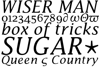 Lucida&trade; Math Italic