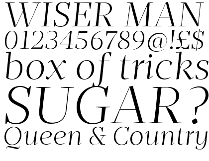Mafra Display Light Italic