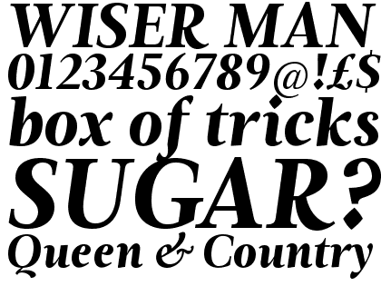 Magneta Black Italic