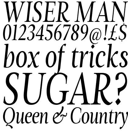 Magneta Condensed Book Italic