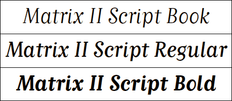 Matrix II Script