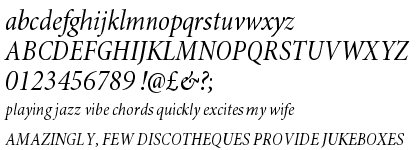 Minion&trade; Pro Condensed Italic Subhead