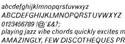Monotype Grotesque Italic